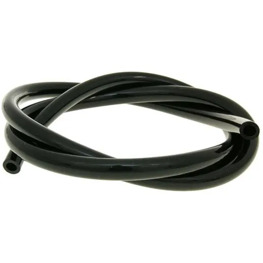 fuel hose black chloroprene rubber 1m - 6mm inner, 10mm outer diameter VC23314