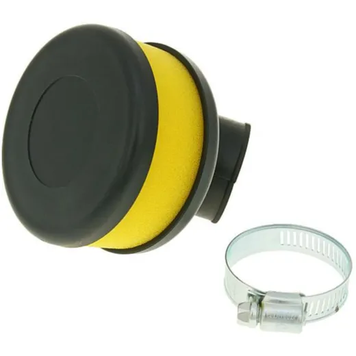 air filter Flat Foam yellow 28-35mm bent carb connection (adapter) VC23319