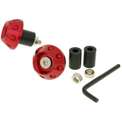 Lenkergewichte Lenkerende Vibrationsdämpfer Flat 13,5 / 17,5mm - rot VC23342 Lenkergewichte Lenkerende Vibrationsdämpfer Flat 13,5 / 17,5mm - rot VC23342