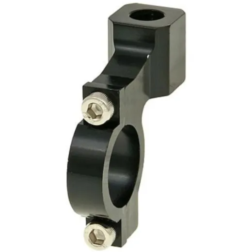 mirror mounting clamp aluminum M10 left-hand thread for 22mm handlebars - black VC24876