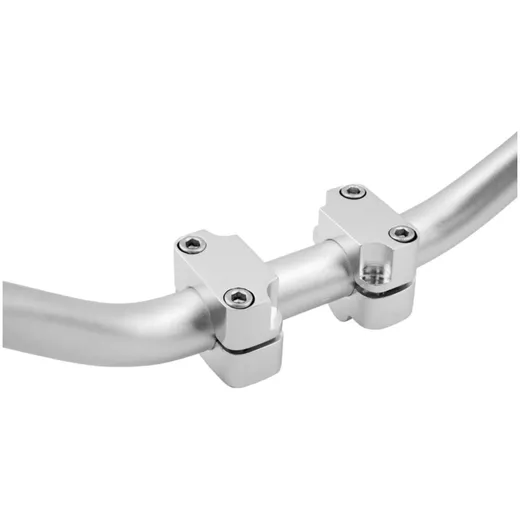handlebar conversion clamp 22mm to 28.6mm handlebar silver V_2