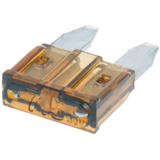 mini blade fuse flat 11.1mm 7.5A brown in color VC31010