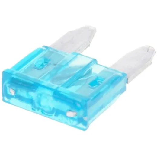 mini blade fuse flat 11.1mm 15A blue in color VC31012