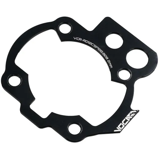 Spacer / spacer plate cylinder base Voca CNC 50cc 2mm for Minarelli AM6 VCR-RD12CSP188.020 Spacer / spacer plate cylinder base Voca CNC 50cc 2mm for Minarelli AM6 VCR-RD12CSP188.020