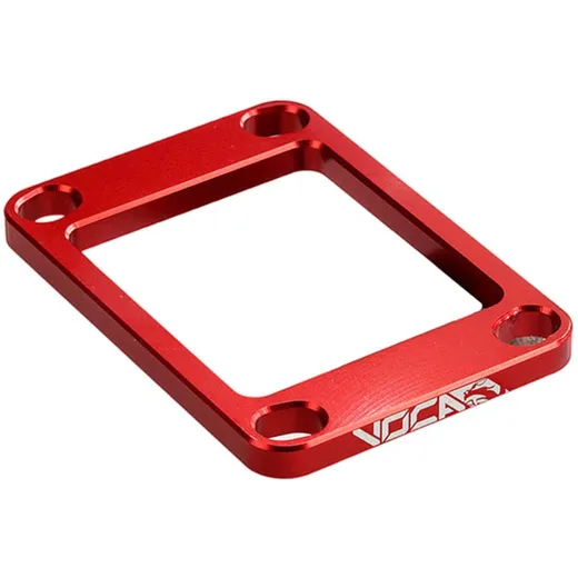 Spacer / Distanzplatte Membranblock Voca CNC 5mm rot für Derbi AM6 50 VCR-RD13.SPC.DA/RE Spacer / Distanzplatte Membranblock Voca CNC 5mm rot für Derbi AM6 50 VCR-RD13.SPC.DA/RE