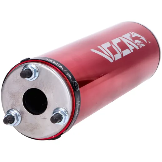 Rear silencer Voca Racing 60x200mm red 50-80cc for D50B0, EB_3