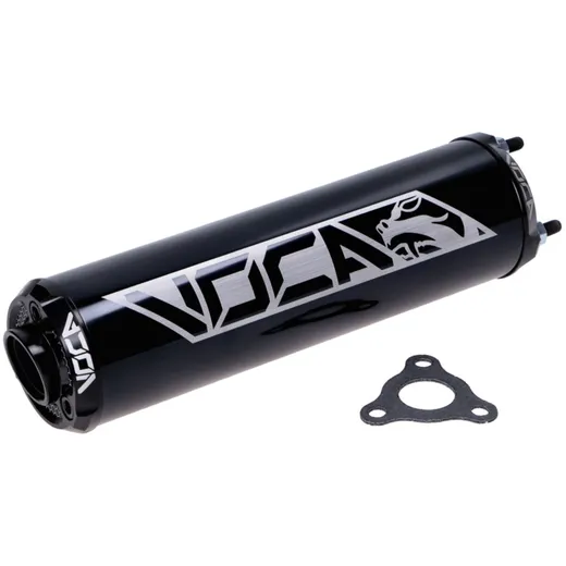 Endschalldämpfer Voca Racing 60x200mm schwarz 50-80ccm für D50B0, EBE050, EBS050, AM6 VCR-RD30400/BKBK Endschalldämpfer Voca Racing 60x200mm schwarz 50-80ccm für D50B0, EBE050, EBS050, AM6 VCR-RD30400/BKBK