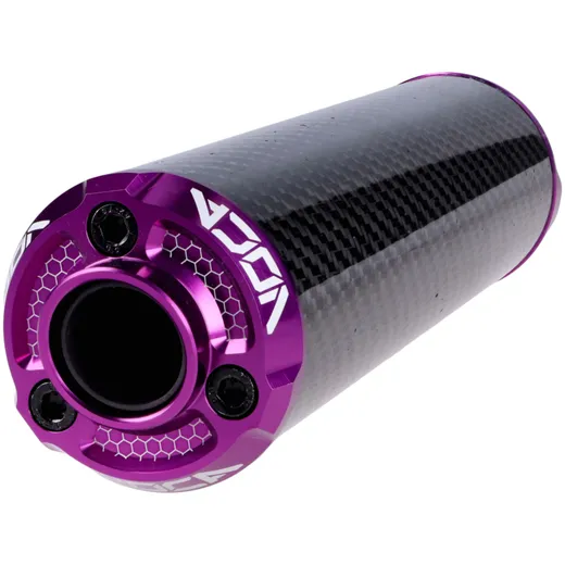 Endschalldämpfer VOCA Carbon - CNC Endkappe lila VCR-RD30400_3