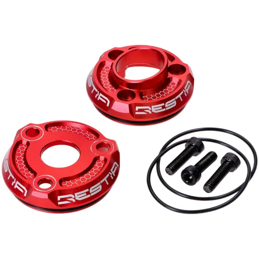 Endschalldämpfer-Endkappe Voca Racing rot VCR-RD304CNC/RE