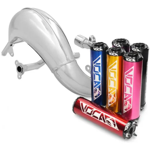 Exhaust Voca Cross chrome 50/70cc for Beta RR E3, E4 VCR-RD38190 Exhaust Voca Cross chrome 50/70cc for Beta RR E3, E4 VCR-RD38190