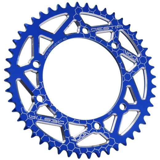 Kettenrad Voca CNC 48 Zähne 420 blau für Derbi Senda, MRT VCR-SD450.MRT.48/BL Kettenrad Voca CNC 48 Zähne 420 blau für Derbi Senda, MRT VCR-SD450.MRT.48/BL