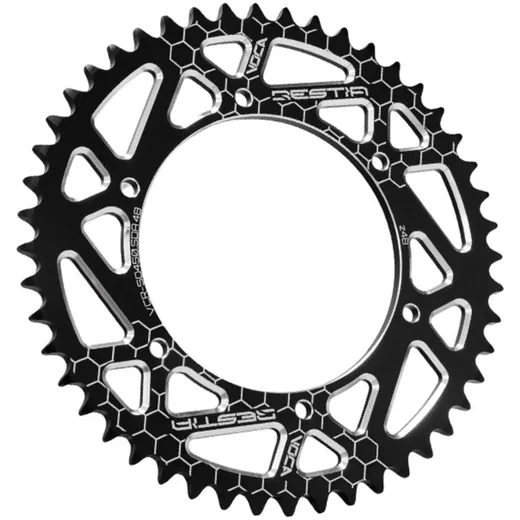 Kettenrad Voca CNC 48 Zähne 420 schwarz für Derbi Senda SM, DRD VCR-SD450.SDA.48/BK