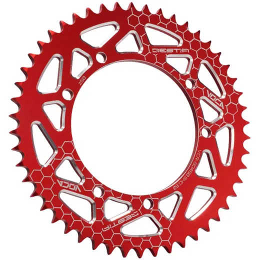 Kettenrad Voca CNC 50 Zähne 428 rot für Sherco Enduro, SM VCR-SD450.SHO.50/RE