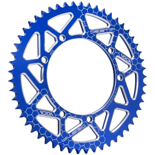 Kettenrad Voca CNC 53 Zähne 428 blau für Sherco Enduro, SM VCR-SD450.SHO.53/BL