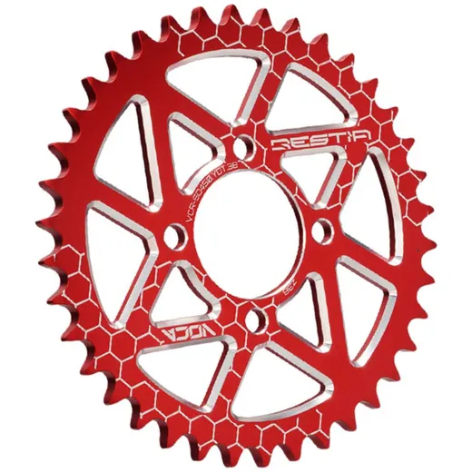 Kettenrad Voca CNC 38 Zähne 420 rot für Yamaha DT 50 VCR-SD450.YDT.38/RE