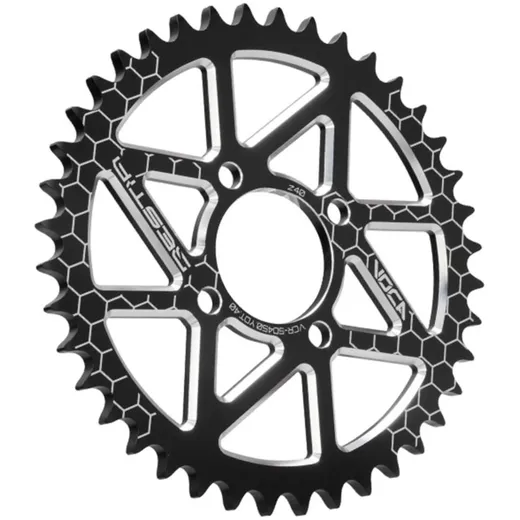 Kettenrad Voca CNC 40 Zähne 420 schwarz für Yamaha DT 50 VCR-SD450.YDT.40/BK