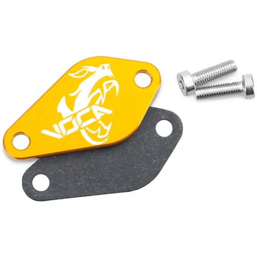 Ölpumpenabdeckung VOCA Style gold für Minarelli AM6, Derbi EBE, EBS, D50B VCR-SD70000/GO