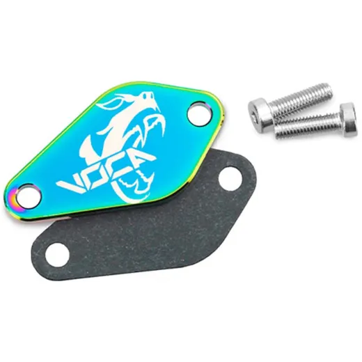 Ölpumpenabdeckung VOCA Style titan für Minarelli AM6, Derbi EBE, EBS, D50B VCR-SD70000/TI