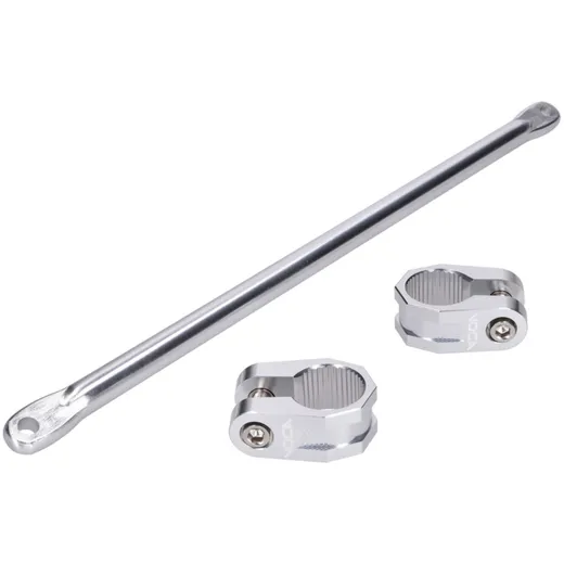 Handlebar clamp with handlebar stay VOCA Racing CNC silver VCR-SD900.RBK/AL