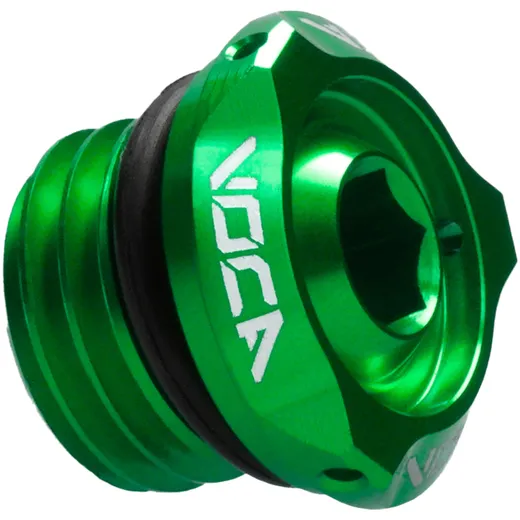 Öleinfüllschraube VOCA V2 CNC grün M16x2 für Derbi EBE050 D50B0 VCR-SD9192.V2/GR