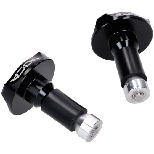 Handlebar end vibration damper VOCA V2 CNC 14mm - black VCR-_2