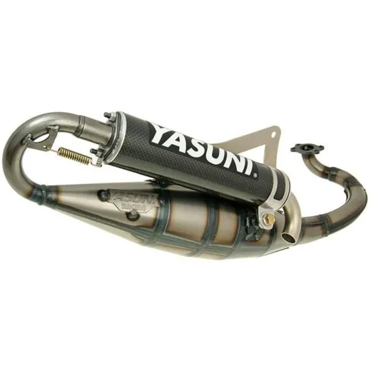 exhaust Yasuni Scooter R carbon for Peugeot horiz., Derbi YA225C exhaust Yasuni Scooter R carbon for Peugeot horiz., Derbi YA225C