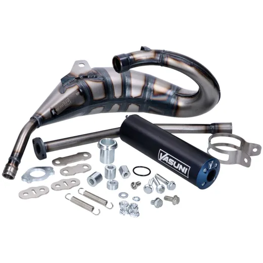 Auspuff Yasuni Cross HM MAX blau für Aprilia RX, SX, Derbi R, SM, Gilera RCR, SMT YA233TA