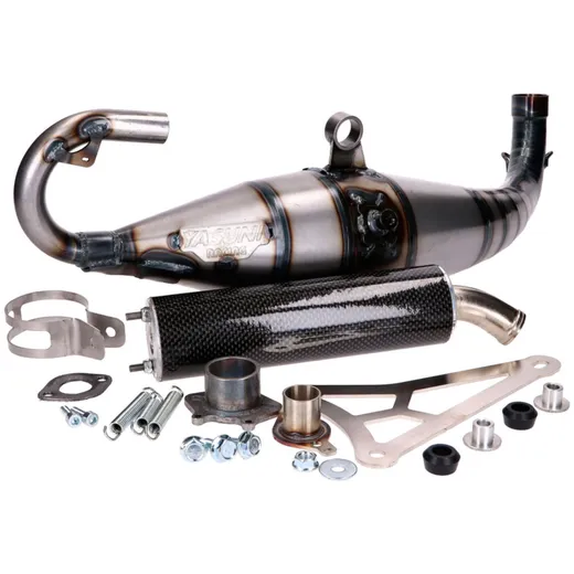 exhaust Yasuni Carrera 40 carbon fiber Scooter Racing for Minarelli horizontal YA826-1C