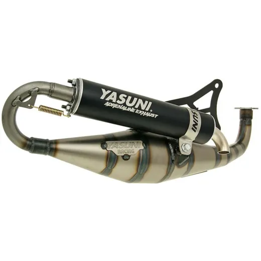 Schalldämpfer Auspuff Yasuni Carrera 21 schwarz für Minarelli liegend YA910B