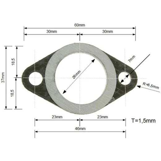 exhaust gasket Yasuni YAZ-JUN109R_1