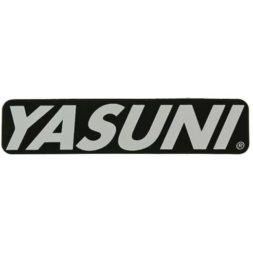 silencer sticker YASUNI 100x30mm YAZ-STICKER4