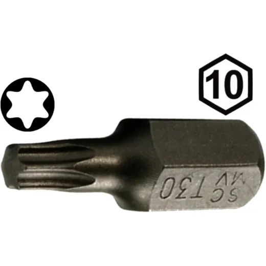 Bit Torx T50 10 mm Sechskant, Länge 30 mm