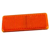 Square Yellow Reflector with Adhesive Foil for Motorcycles