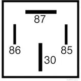 4-Pole Mini Relay 70A 12V for Motorcycles
