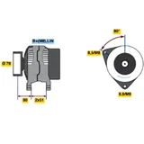 Alternator Replacement Part for Motorcycles Bosch