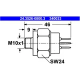 Bremslichtschalter ID MQ 1452267 passend für: Moto Guzzi California, Nevada, Le Mans