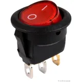 Round Red Toggle Switch with Indicator Light