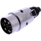 7 Pin 12V Aluminium Plug JMP with Rubber Boot