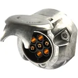 Steckdose 7-polig 12V Aluminium mit Gummidichtung