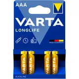 VARTA Longlife AAA Battery 4 Pack
