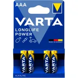 VARTA Longlife Power AAA Battery 4 Pack