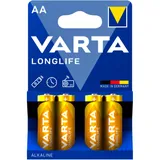 VARTA Longlife AA Battery 4 Pack