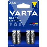 VARTA Ultra Lithium AAA Batteries 4 Pack
