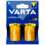 VARTA Longlife D Size Battery Twin Pack