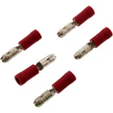 Insulated Round Plug 0.5-1.5 mm² 4 mm JMP Pack 5 PCS