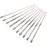 Durable Stainless Steel Cable Ties 4.5 x 200 mm - V2A Pack of 10