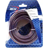 Lautsprecherkabel 2X1.5 10 M transparent/blau