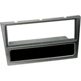 2-DIN Radio Mount Aluminium with Storage Compartment for Opel