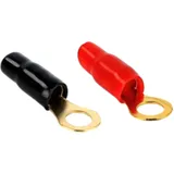 Ringzunge 10.0 M8 2 rot / 2 schwarz gold