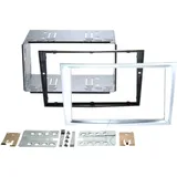 Radioblende 2-DIN für Opel Astra / Corsa D / Zafira matt-chrom